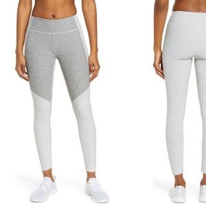 Outdoor Voices Two Tone Leggings in Dove/Ash